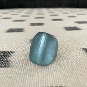 Alexis Bittar Ring. Lucite Block Ring in Blue